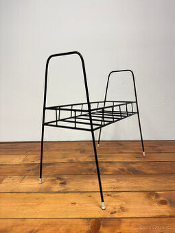 Originální kovový květinový stojan / etažer ČSSR