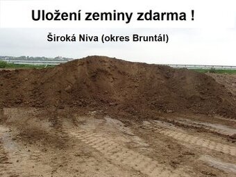 Nabízím možnost uložení zeminy u Bruntálu