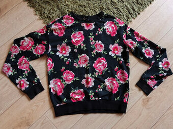 Květovaná mikina / tričko vel.XS H&M DIVIDED