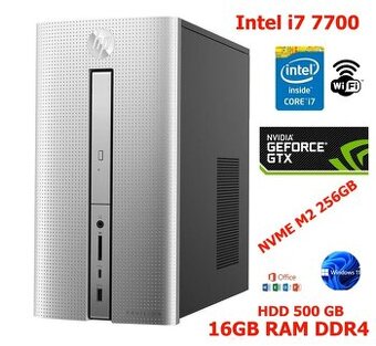 HP Pavilion,intel i7,16GB DDR4,NVME,HDD,GTX 1050,záruka
