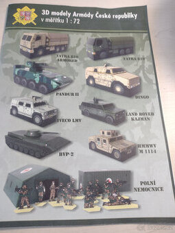 Vystřihovánky – Modely vojenských vozů