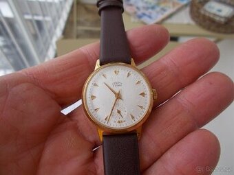 luxusni vzacne zlacene hodinky prim Hvězdičky 1964 funkcni