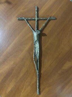 Umělecký bronzový kříž E. Huber  Rakousko, 1983