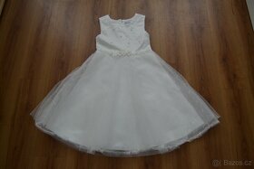 Bílé šaty pro družičku vel. 128