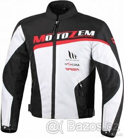 Bunda MotoZem Team - černo-bílá, vel. XL