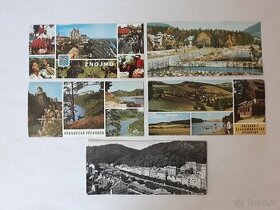 Různé pohlednice - města, Československo