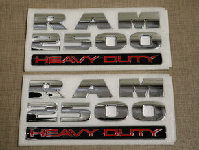 EMBLEMY DODGE RAM 2500 HEAVY DUTY - NOVÉ