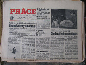 Noviny Práce - říjen 1968