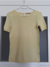 Světlé žluté tričko Orsay vel. 36