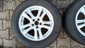 Alu kola 6,5x15 ET38 + letní pneu 195/65-15´´ - 1