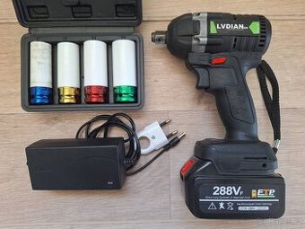 Rázový utahovák LVDIAN LD988 680 Nm + ořechy 17,19,21,22mm