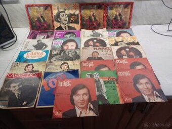 Staré sp desky. Většinou Karel Gott.