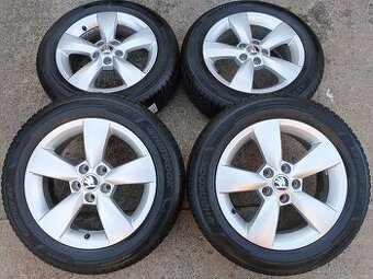 Originál sada disků Škoda Fabia III, Rapid 5x100 R15 Carme