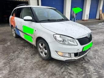 Škoda Fabia II 2 1.6 TDi 55 kw CAY bílá na díly