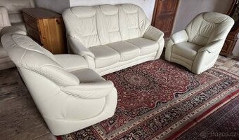 Luxusní kožená sedací souprava 3+1+1, 4384 - 1