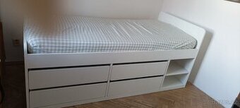 Postel s matrací + rošty zdarma 90x200cm