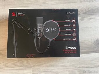 USB mikrofon SPC Gear SM900 + rameno – stream, podcast - 1