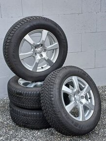 Pěkná zimní orig alu kola Mitsubishi ASX 215/65/16 vzorek 8m