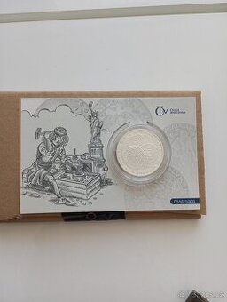 4x 1 Oz stříbra - Jáchymovský tolar 2021 + 2022 číslovaný