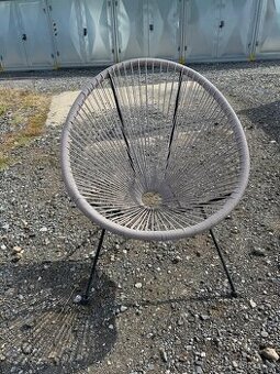 Zahradní křesílko umělý výplet