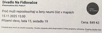 Lístek na PROČ MUŽI NEPOSLOUCHAJÍ A ŽENY NEUMÍ ČÍST V MAPÁCH