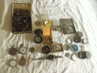 Stará Pozůstalost po Hodináři - Hodinky i Stříbrné a Díly