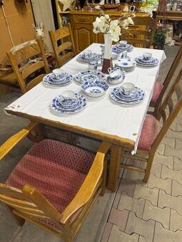 Rozkládací stůl + 6 židlí