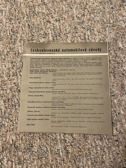 Katalog ČS vozidel a autopříslušenství