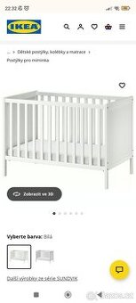 Dětská postýlka sundvik