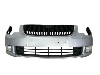 Přední nárazník stříbrná metalíza LA7W Škoda Superb 2 2011