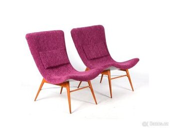 Designová křesla M. Navrátil, TOP stav, 1960.