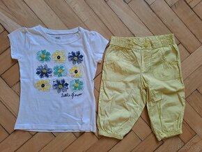 Třičtvrťáky a triko vel. 104