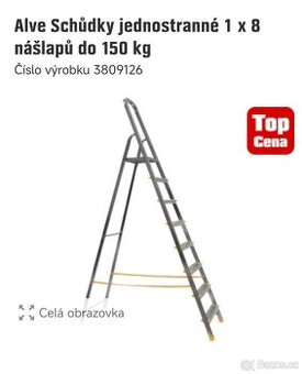 Jednostranné štafle hliníkové