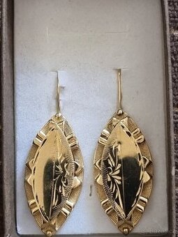 Zlaté 14 karátové náušnice
