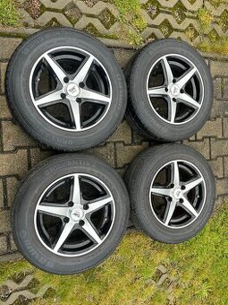 4x litá kola 4x108 R14, letní pneu