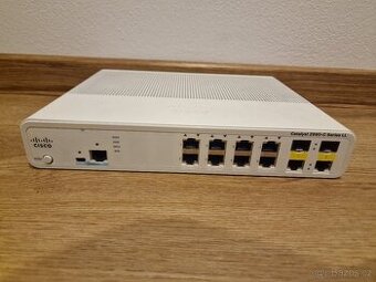 Cisco Catalyst WS-C2960C-8TC-S–managed switch,8×LAN+2×Gb/SFP