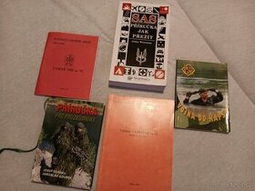 Vojenske knihy, průzkumnici,utocny nuz, uton, samopal vz.61