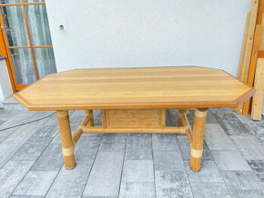 Bambusový jídelní stůl Sole Mio 126x211cm - TOP