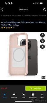 silikonové pouzdro pro iPhone 15 Pro Max ruzove