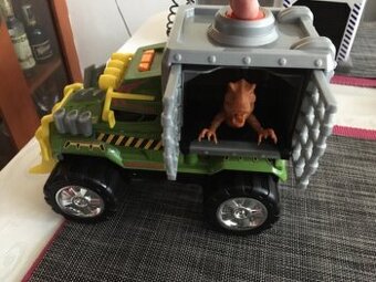 Dinosauří auto - auto na převoz dinosaurů + dino knihy