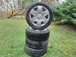Zimní pneumatiky + poklice/kola BARUM 185/55 R15, 6×15 ET 48