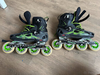 Kolečkové brusle Rollerblade – na díly, ložiska SG9, kolečka