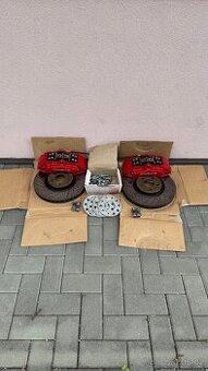 Porsche brzdiče 18z 5x112 6pístek červená