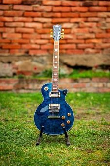Elektrická kytara les paul modra