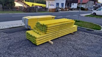 Stavební stojky, nosníky, šalovací desky, křížové hlavy atd.