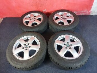 ALU disky Škoda 5x100 R15 se zimními pneu 195/65 R15
