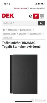 400ks střešní taška Bramac Tagelit Star černá
