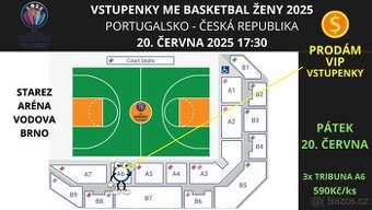 Vstupenky ME BASKETBAL ŽEN (Eurobasket) v Brně POR vs. ČR