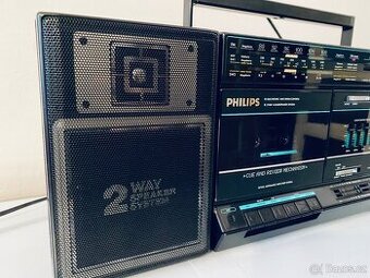 Radiomagnetofon Philips D -8483, rok 1987