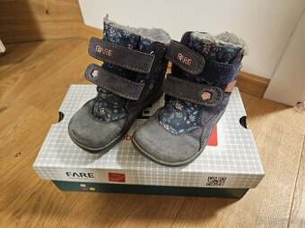 Zimní boty s membránou, fare, barefoot, velikost 24